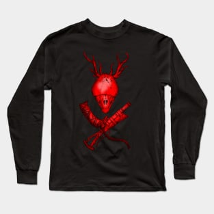 Bloodborne Cross-Weapons(red) Long Sleeve T-Shirt